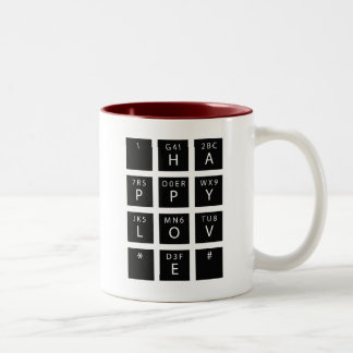 Tasse 2 Couleurs Amour heureux
