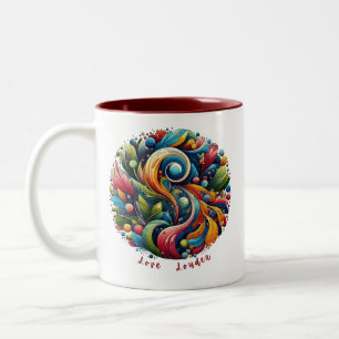 Tasse 2 Couleurs Amour Louder personnalisable