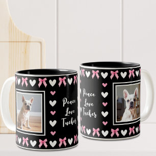 Tasse 2 Couleurs Amoureux de les chiens Black 2 Photo