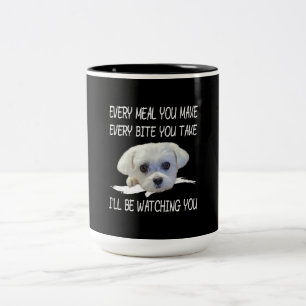 Tasse 2 Couleurs Amoureux de les chiens  Mignons Maltais Chaque Rep