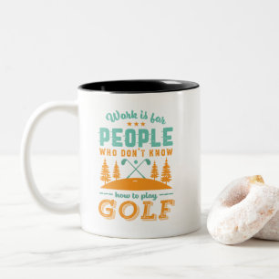 Tasse 2 Couleurs Amoureux du golf Love Golfing
