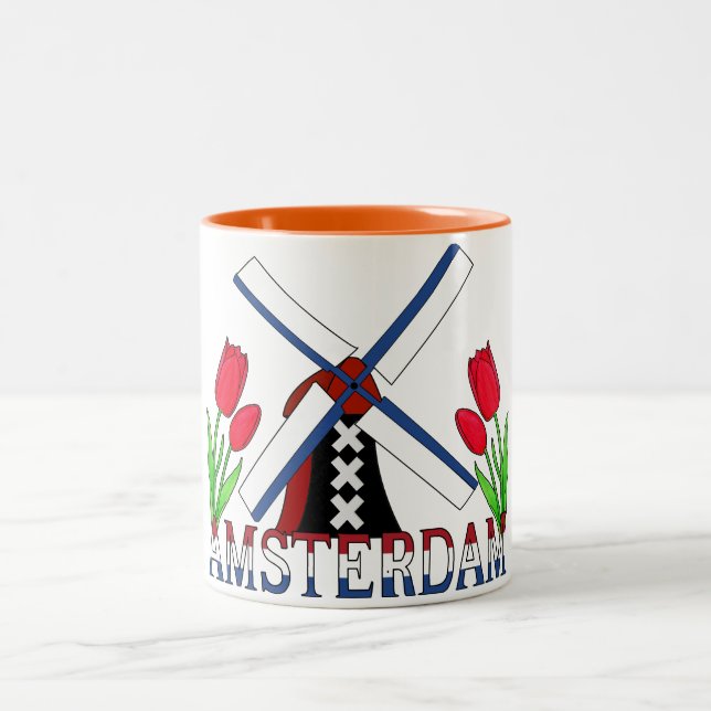 Tasse 2 Couleurs Amsterdam Pays-Bas (Centre)