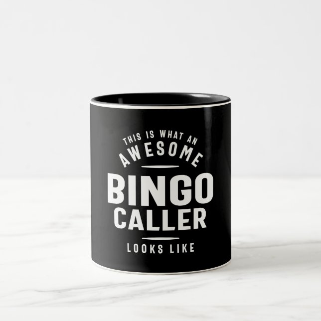 Tasse 2 Couleurs Amusant Magnifique Bingo Caller emploi (Centre)