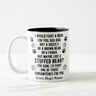 Tasse 2 Couleurs Amusant Personnalisé Combattre Un Ours Pour Vous 