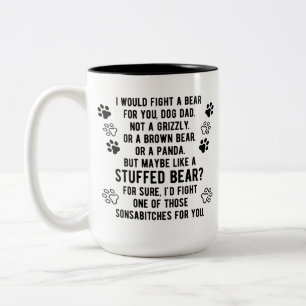 Tasse 2 Couleurs Amusant Personnalisé Combattre Un Ours Pour Vous 