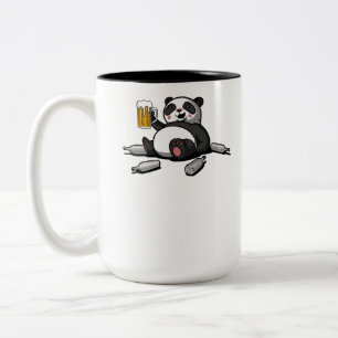 Tasse 2 Couleurs Amusante fête de la bière à l'ours de Panda