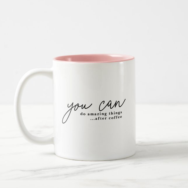 Tasse 2 Couleurs Amusants Motivation positive Personnalisé Louveur  (Gauche)