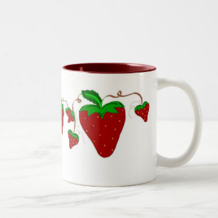Tasse 2 Couleurs Amusement Fraise