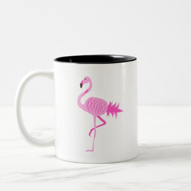 Tasse 2 Couleurs Ananas Flamant rose (Gauche)