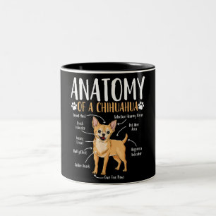 Tasse 2 Couleurs Anatomie du Chihuahua