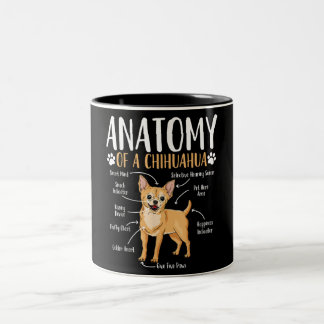 Tasse 2 Couleurs Anatomie du Chihuahua