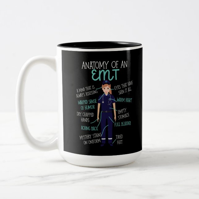 Tasse 2 Couleurs Anatomie D'Urgence EMS D'Un Emt (Gauche)