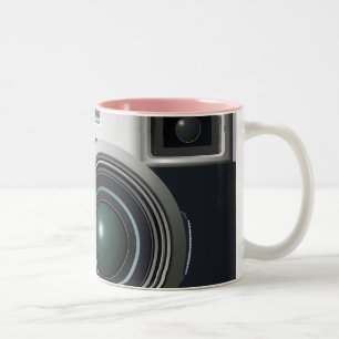 Tasse 2 Couleurs Ancien appareil photo noir