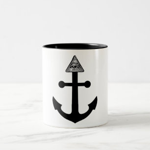 Tasse 2 Couleurs Ancre d'Illuminati