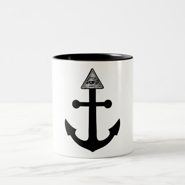 Tasse 2 Couleurs Ancre d'Illuminati (Centre)