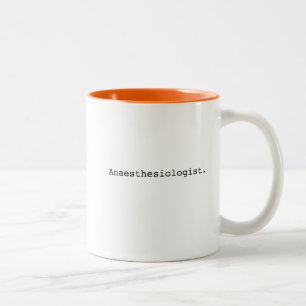 Tasse 2 Couleurs anesthésiologue anesthésiologie médecin cadeaux