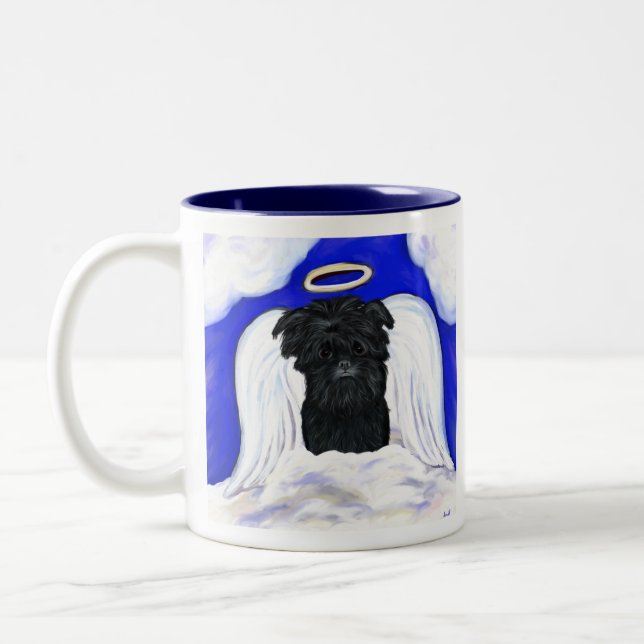 Tasse 2 Couleurs Ange Affenpinscher (Gauche)