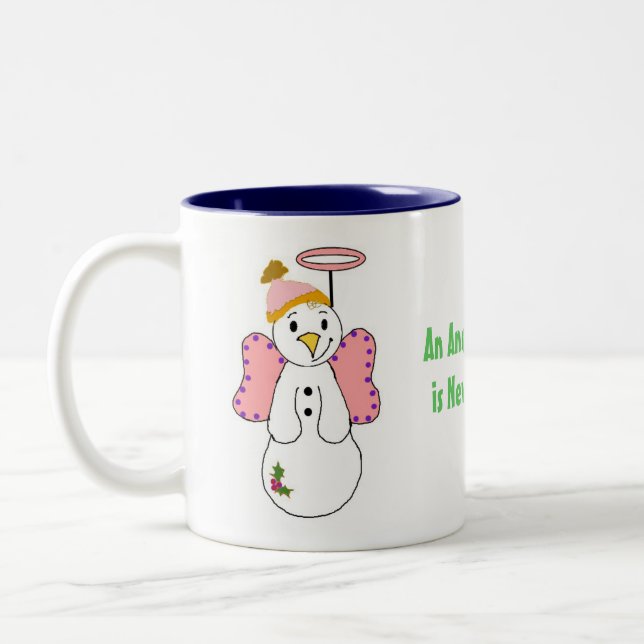 Tasse 2 Couleurs Anges de neige (Gauche)