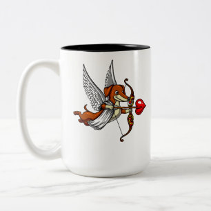 Tasse 2 Couleurs Animal familier mignon de cupidon de chien de
