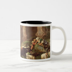 Tasse 2 Couleurs Animaux de ferme dans un paysage, 1685