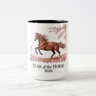 Tasse 2 Couleurs Année du Cheval 2026
