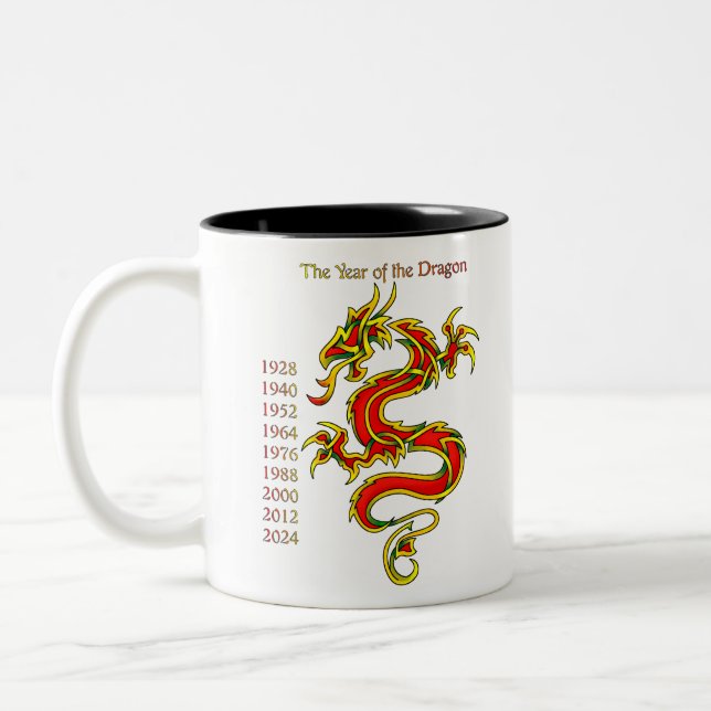 Tasse 2 Couleurs Année du dragon (Gauche)