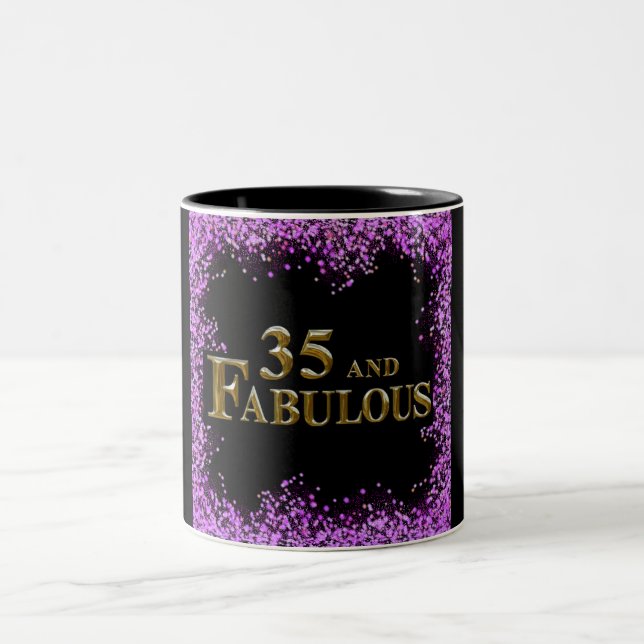 Tasse 2 Couleurs Anniversaire 35 ans (Centre)