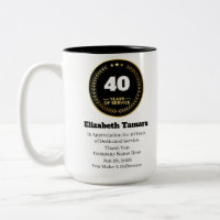 Anniversaire du travail de 40 ans | Appréciation d