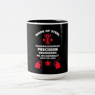 Tasse 2 Couleurs Anniversaire quadragénaire