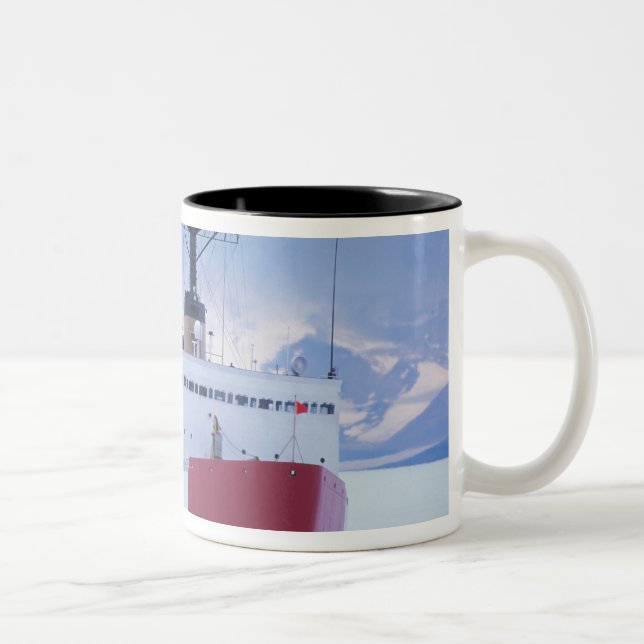 Tasse 2 Couleurs Antarctique, île Ross, station McMurdo, USCG (Droit)