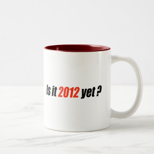 Tasse 2 Couleurs Anti-Obama Bumpersticker - 2012 encore (Droit)