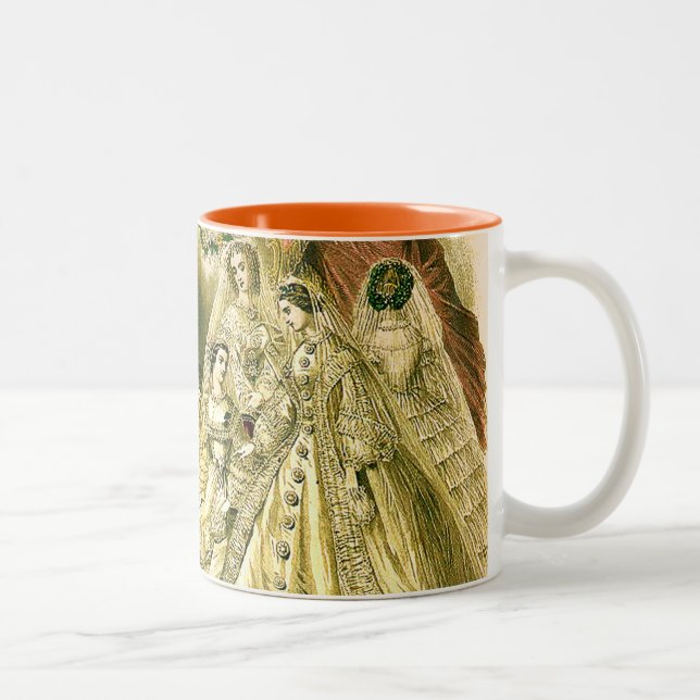 Tasse 2 Couleurs Antique Mariage (Droit)