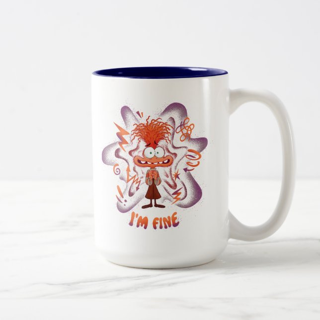 Tasse 2 Couleurs Anxiété "Ça va" (Droit)