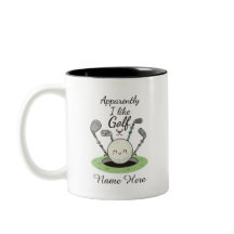 Apparemment j'aime le golf nom personnalisé 