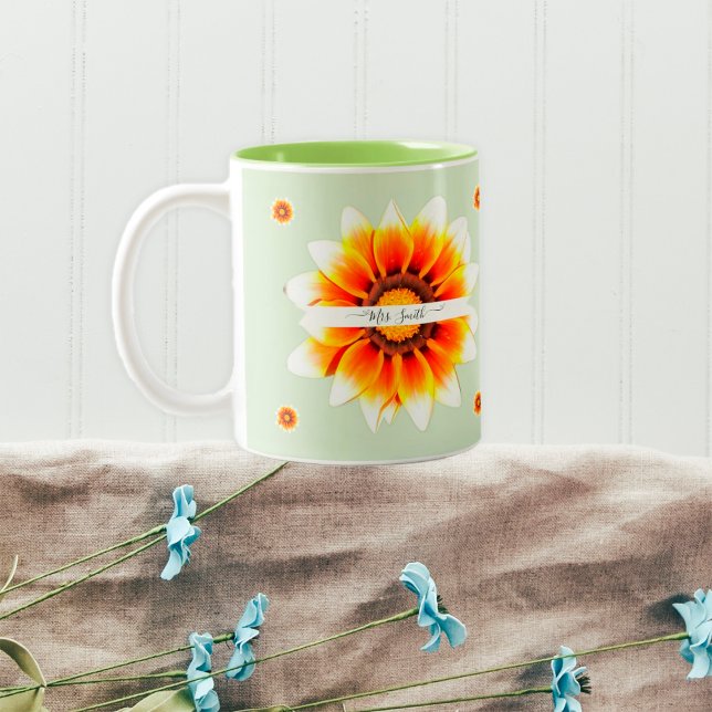 Tasse 2 Couleurs Appréciation Personnalisée De L'Enseignant Fin De  (Créateur téléchargé)