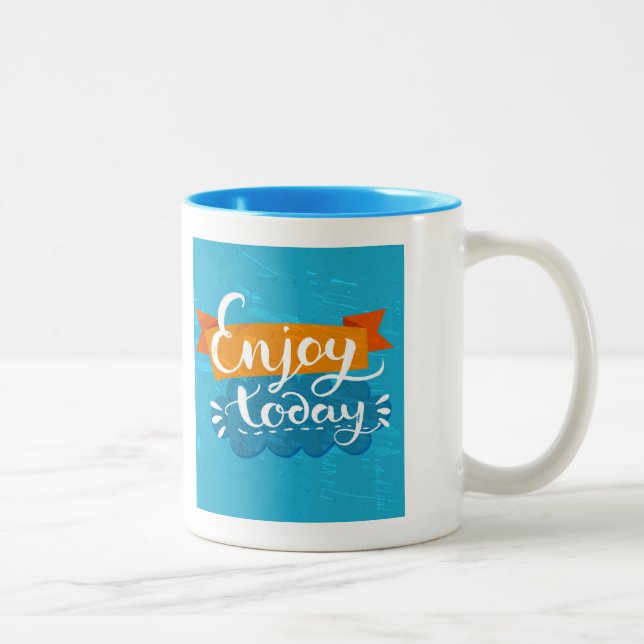 Tasse 2 Couleurs Appréciez aujourd'hui (Droit)