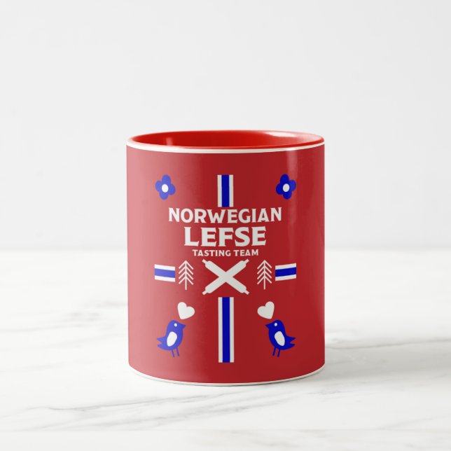 Tasse 2 Couleurs Apron norvégien de gauche (Centre)