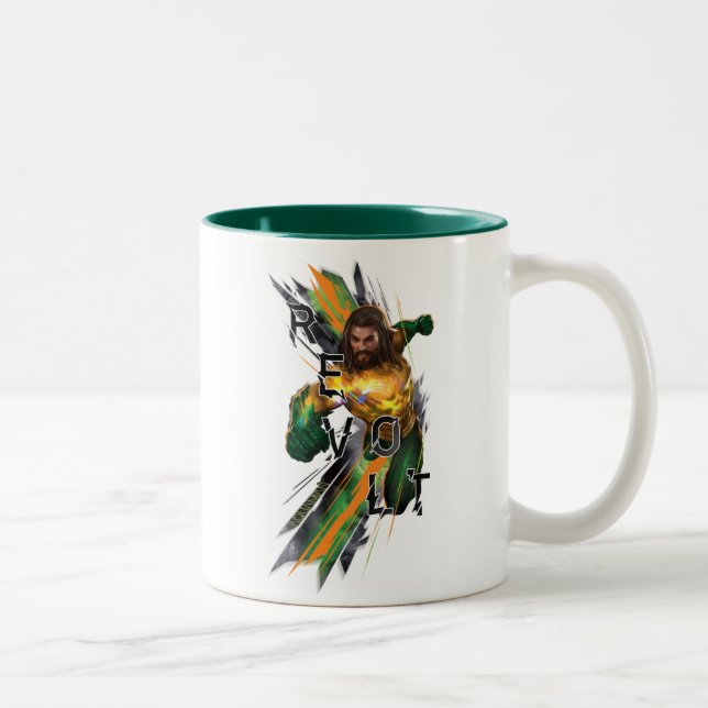 Tasse 2 Couleurs Aquaman | Aquaman "Revolt" - Graphique commenté (Droit)