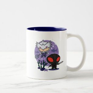 Tasse 2 Couleurs Aquaman   Chibi Orm et graphique sous-marin de