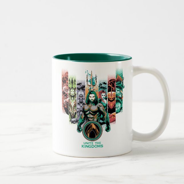 Tasse 2 Couleurs Aquaman | Graphique d'Atlanteans "Unite The Kingdo (Droit)