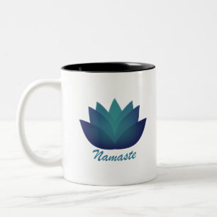 Tasse 2 Couleurs Aquamarine Lotus Namaste