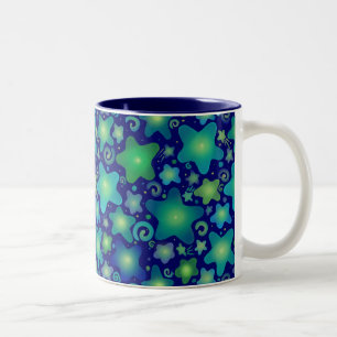Tasse 2 Couleurs Aquarelle brillante Galaxie