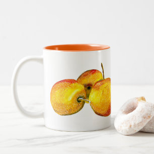 Tasse 2 Couleurs Aquarelle de fruit jaune perruque