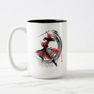Tasse 2 Couleurs Aquarelle de Mulan Sword Art