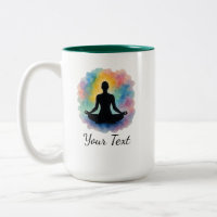 Aquarelle Lotus Pose personnalisée Aura Yoga