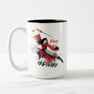 Tasse 2 Couleurs Aquarelle Mulan "Defy Ordinary"
