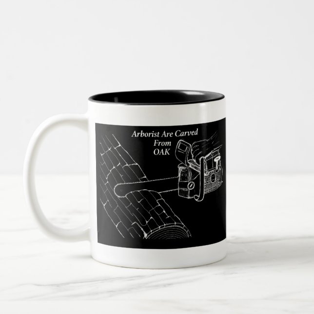 Tasse 2 Couleurs Arboriste Chainsaw (Gauche)