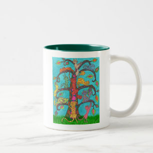 Tasse 2 Couleurs Arbre à chat