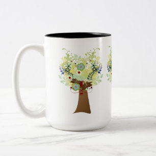 Tasse 2 Couleurs Arbre à fleurs