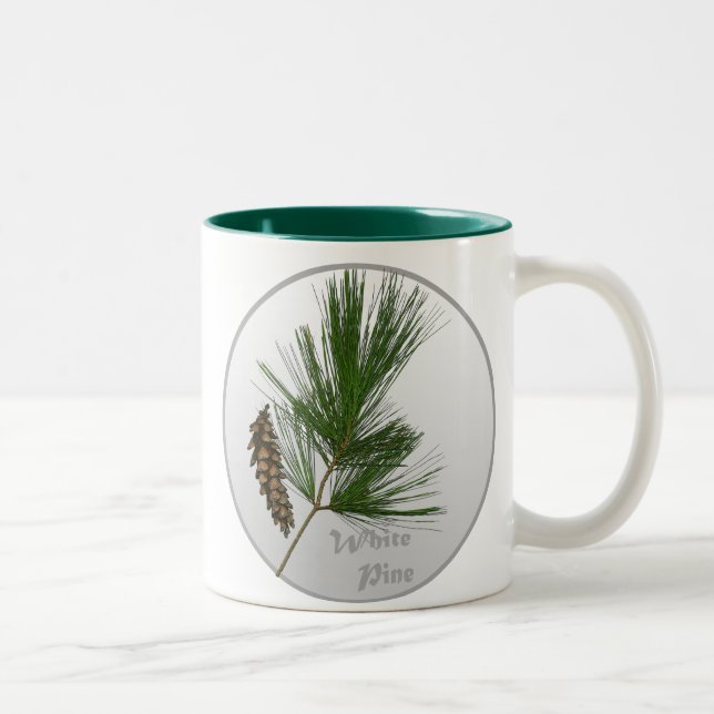 Tasse 2 Couleurs Arbre blanc (Droit)